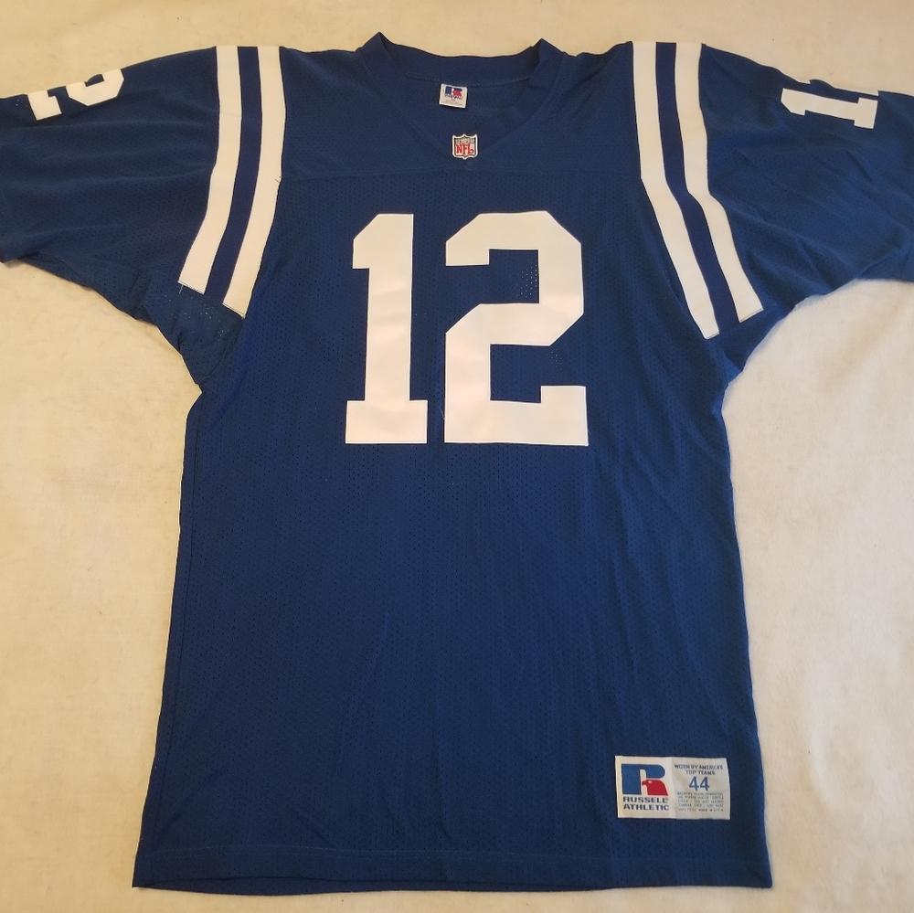 AUTHENTIC CUSTOM Colts #12 Andrew Luck jersey